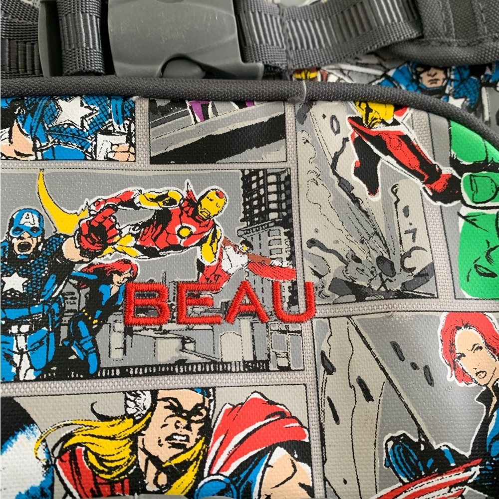 🦸♂️ Marvel Pottery Barn Kids Backpack | EUC | Personalized “BEAU” 🦸♂️ - Picture 3 of 8